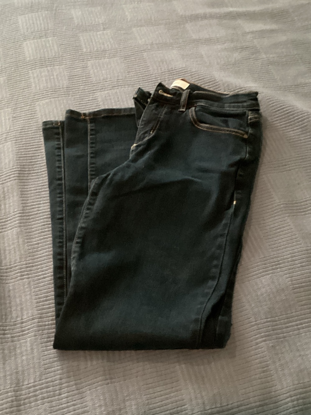 Level 99 Navy Bootcut Jeans with Subtle Contrast Stitching